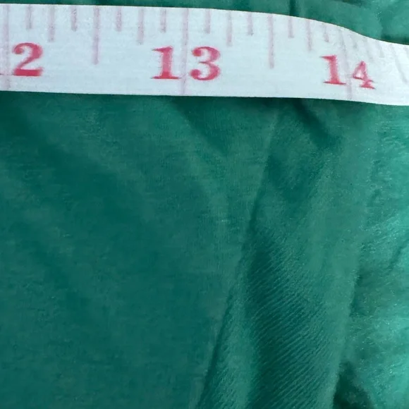 Anthropologie Green Ruffle Tube Top size medium resortwear summer spring - Picture 3 of 5